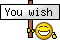 you wish